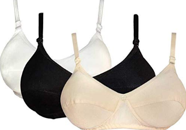 Women's Cotton Printed Non Padded Bras Pack Of 3 at Rs 780.00