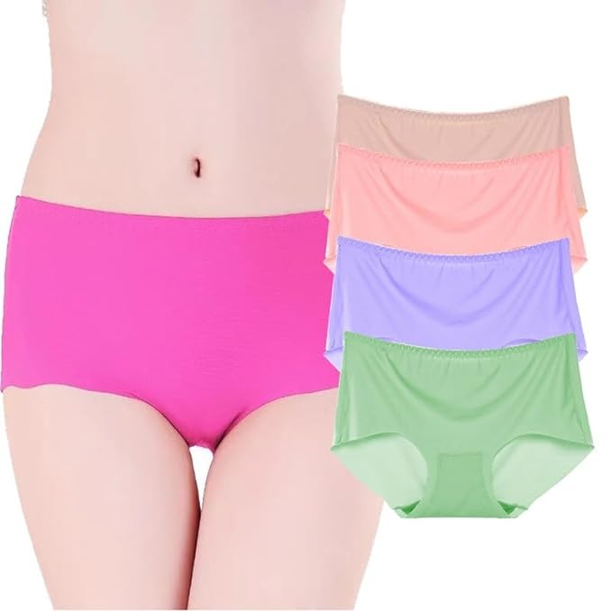 Women's Underwear No Show Seamless Panties for Girls Western Dress  Breathable Antibacterial Full Coverage high Waist Hipster Panties Pack Of 5  Multicolor – APEXA ENTERPRISE